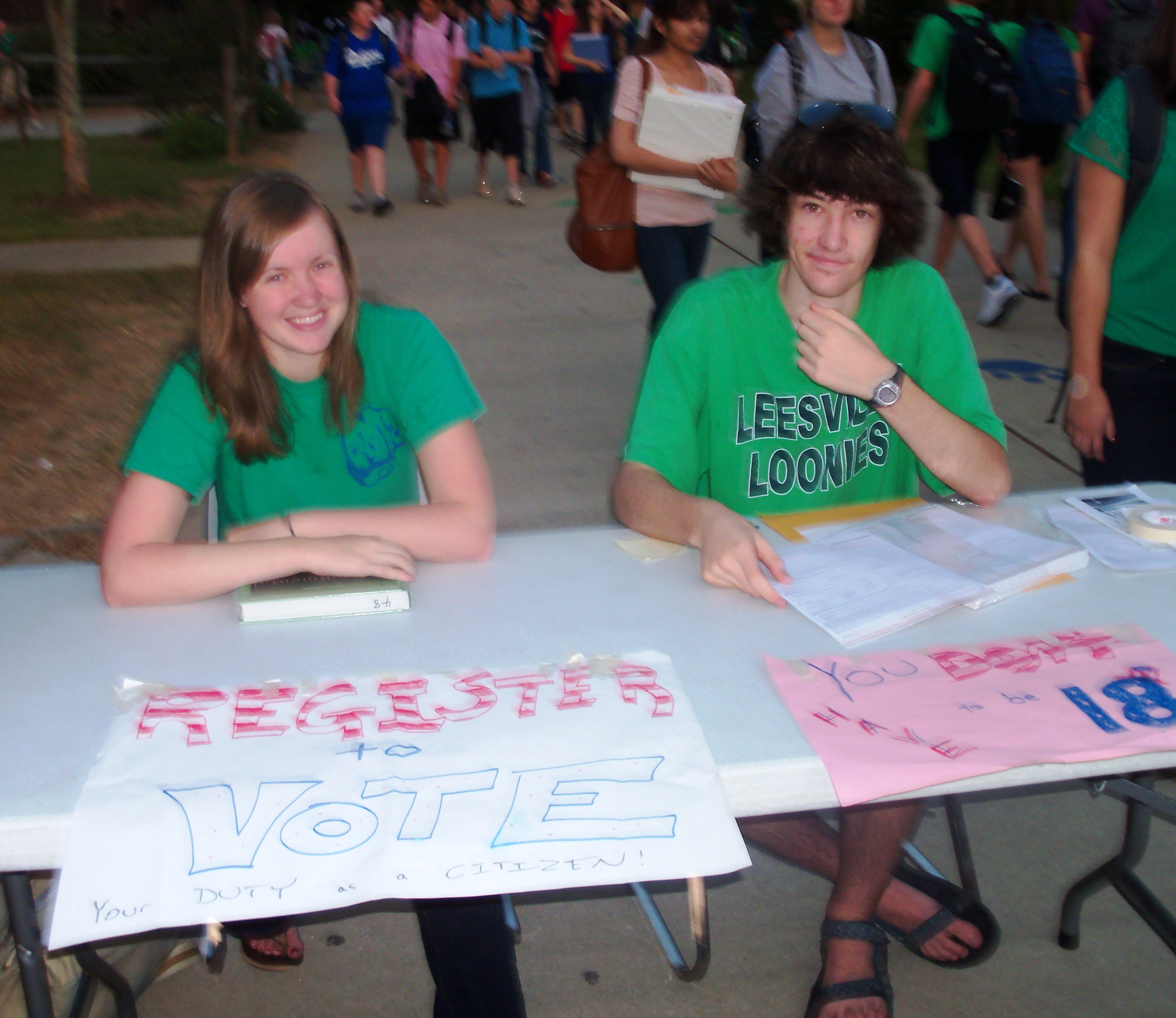 Leesville hosts voter registration drive