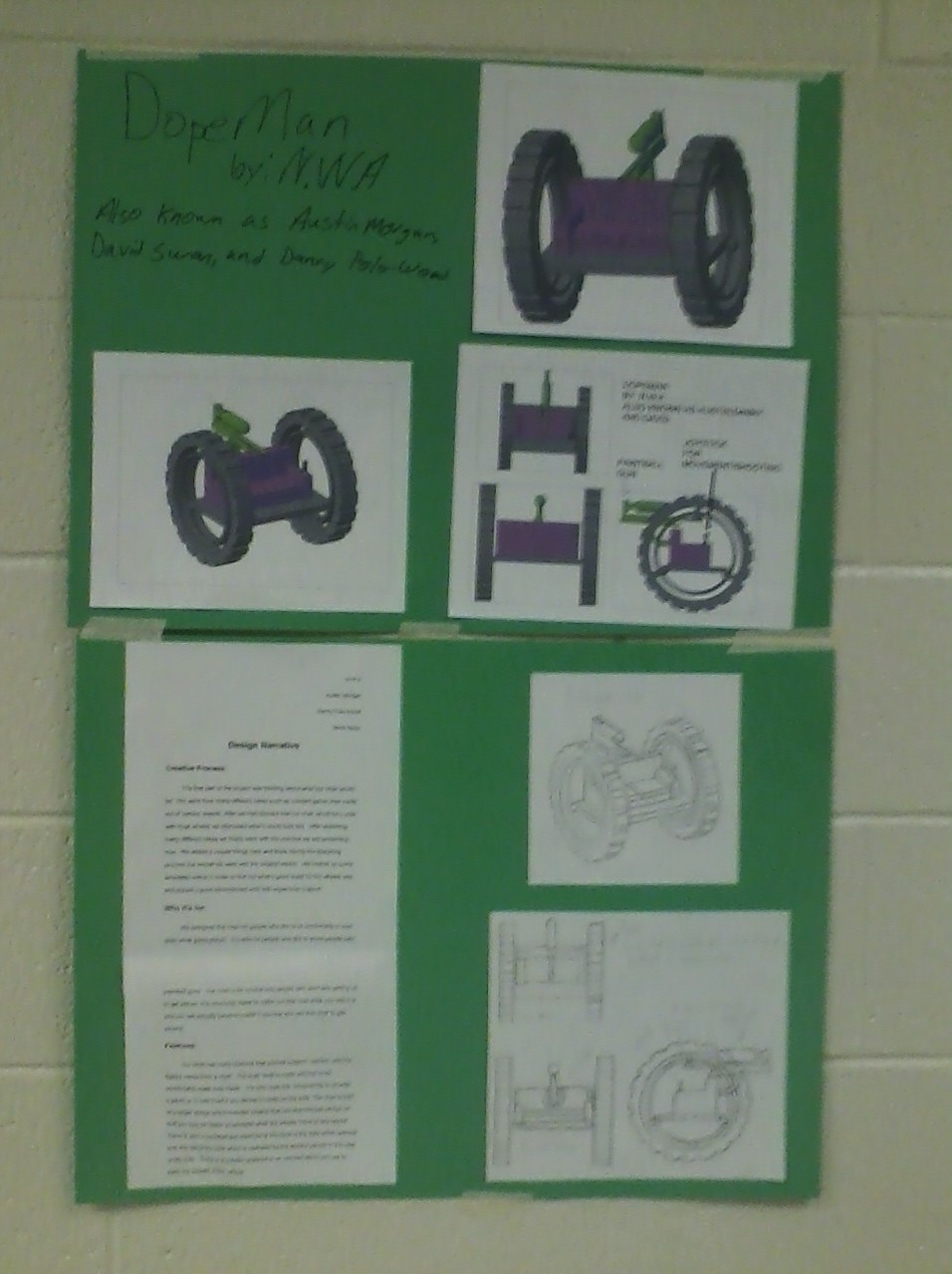 Drafting I students learn hands on