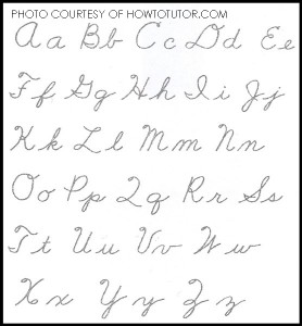 cursive