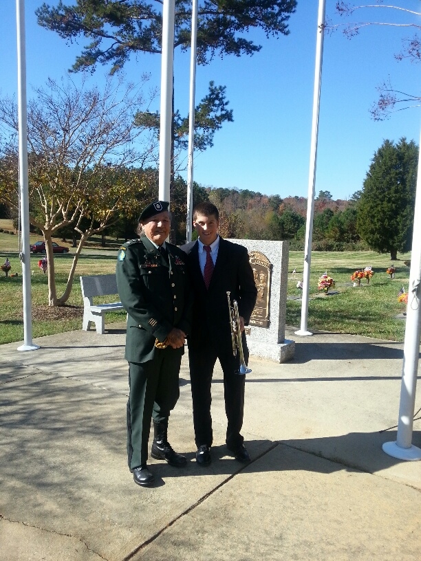 Band member honors veterans