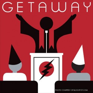 The cover art for Getaway was designed by artist Don Pendleton. Its social commentary can be considered controversial.