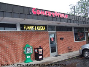 The ComedyWorx building is located in downtown Raleigh. As well as offering comedy shows, ComedyWorx also offers improv team building classes during the week.