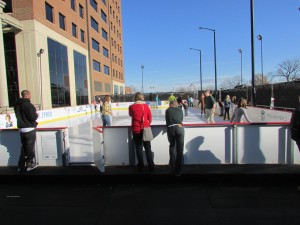 Raleigh’s winterfest ice rink is located in downtown Raleigh. Because of Raleigh’s warm weather, the rink is small and the price to maintain it is costly.