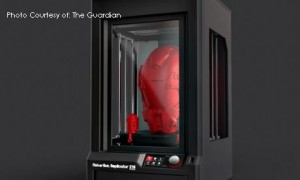 The MakerBot Z18 3D printer produces large objects out of various materials and filament. Many schools and businesses are now purchasing 3-D printers as prices depreciate to affordable levels.