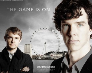 Benedict Cumberbatch, Sherlock Holmes, and Martin Freeman, John Watson, live in London, where they solve crimes together. Holmes and Watson have been solving crimes for years and staying by each other’s side through everything.