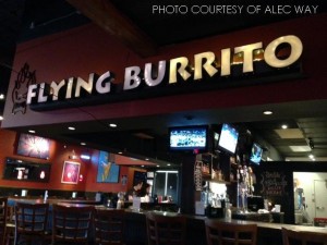 Flying Burrito is a local Mexican restaurant beside Raleigh Grande. It offers a refreshing atmosphere and a unique spin on Southwest cuisine as compared to the larger chains. 