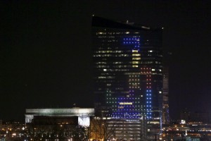 This 29-story Tetris designed by Frank Lee was “a way of uniting the city of Philadelphia,” Lee said in a Slate article. The Guinness Book of World Records is very seriously considering him as creating the largest game of Tetris.