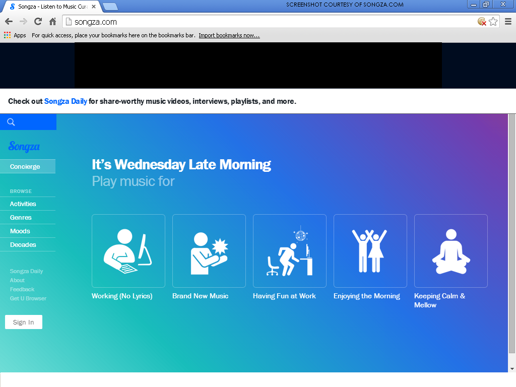 Songza launched in 2007, only a year after Spotify. Since its “newer” than both Spotify and Pandora, it offers more personalization options.