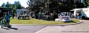 Food trucks created a circle of food for all festival goers.