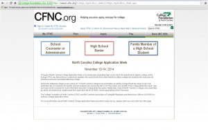 CFNC’s college application week