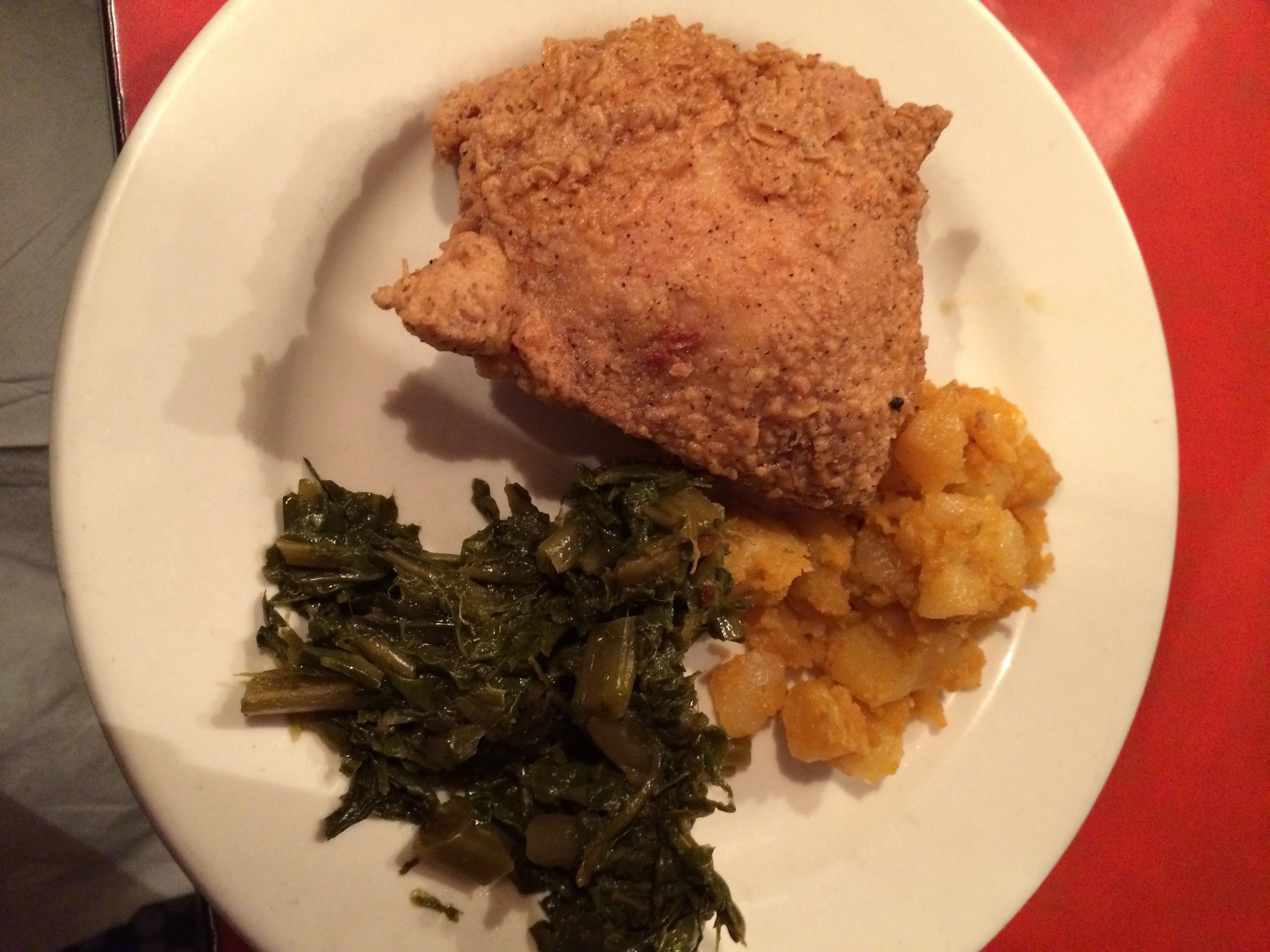 Fried chicken in Downtown Raleigh