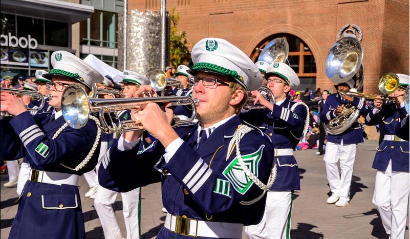 Leesville Band enjoys Raleigh Christmas Parade experience