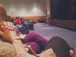 Morris Glass, Holocaust survivor, speaks to Leesville students