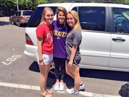 College t-shirt day at Leesville