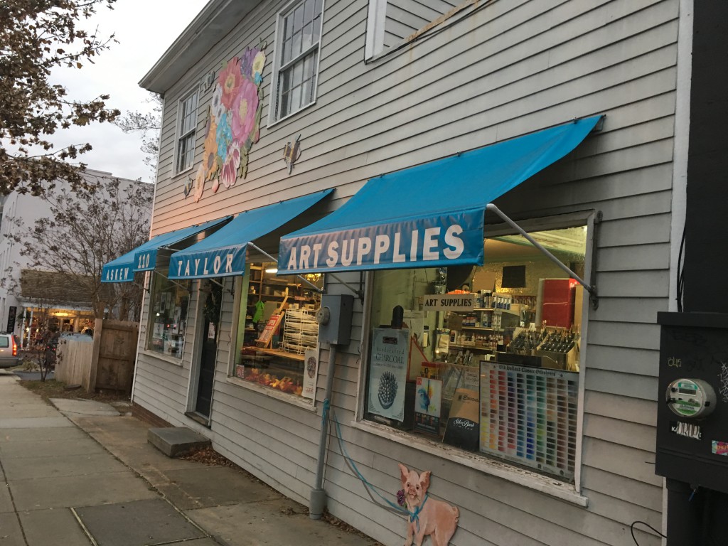 Local art supply store, out of business The Mycenaean