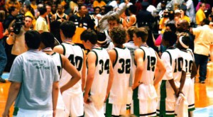 Leesville players receive their state runner-up medals after losing in the state championship game to RJ Reynolds. The team finished the season with an overall record of 24-5. (Photo used by permission of Shawan Robinson)