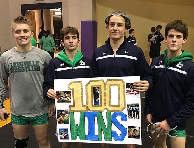 Leesville Wrestling Expands Their 100 Win Club
