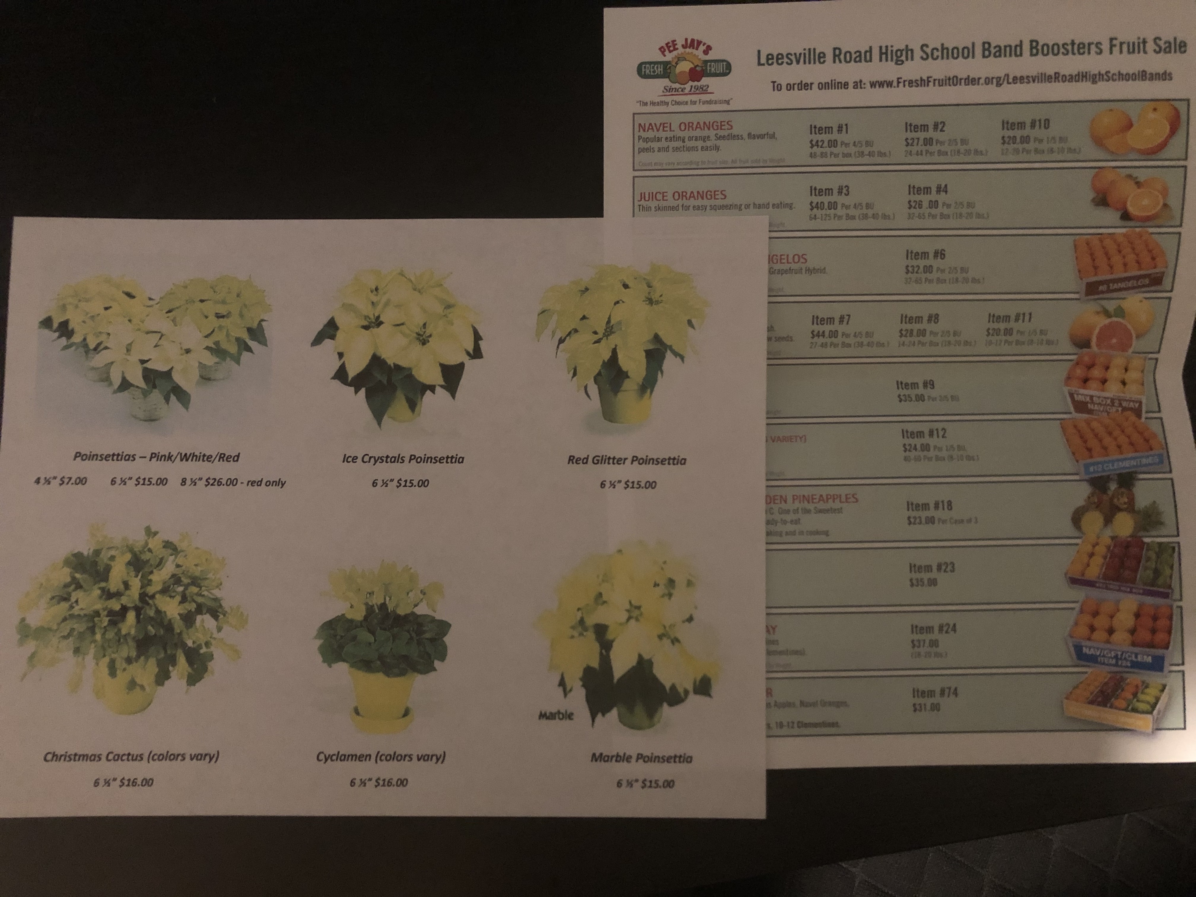 Fruits, Flowers and Fundraisers