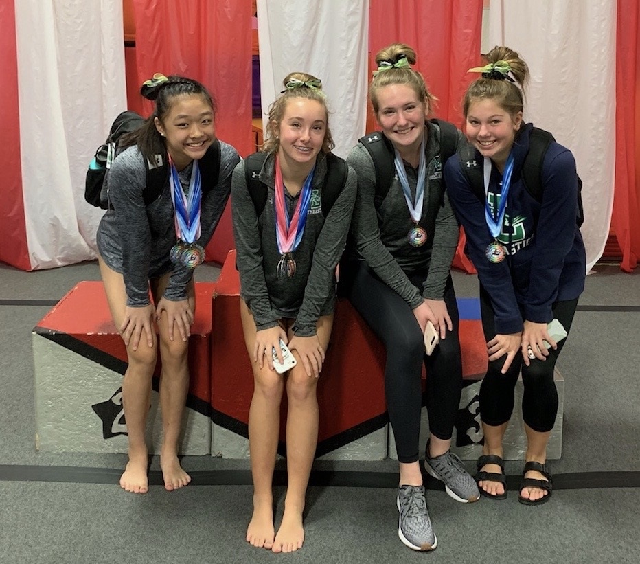 Leesville gymnastics wins Cap-7