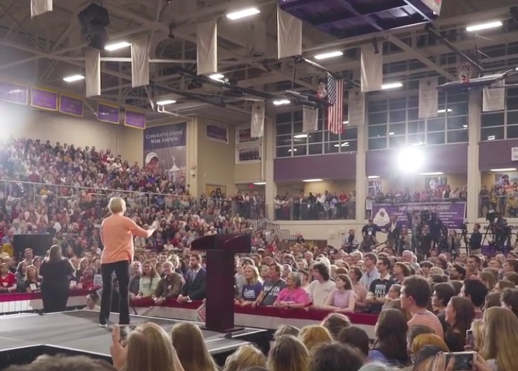Elizabeth Warren comes to Broughton for town hall
