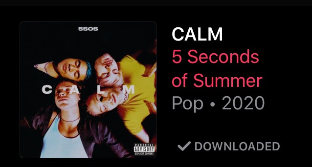 Stay Calm 5 Seconds Of Summer Calm Album Review The Mycenaean