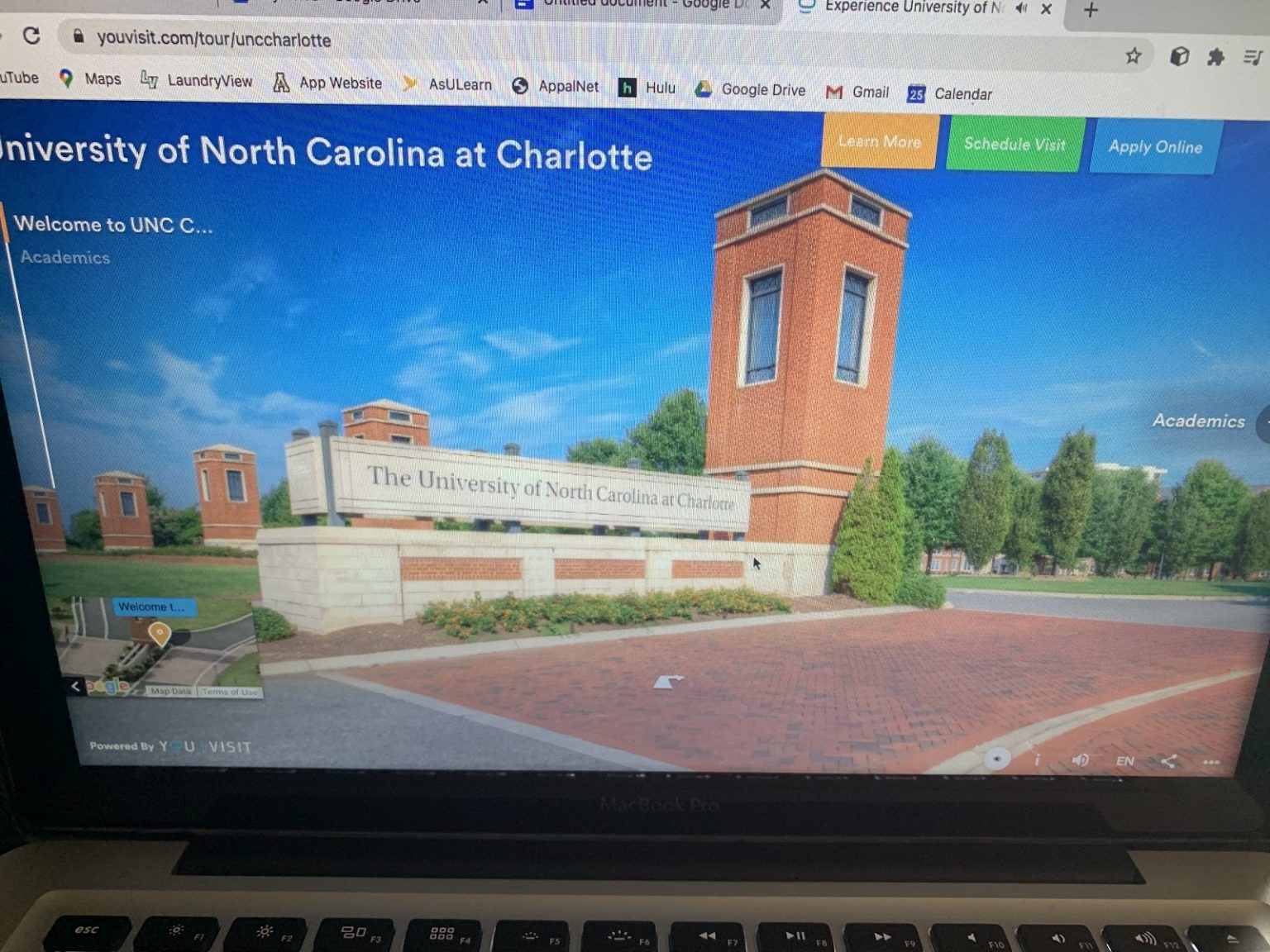 unc charlotte virtual tours