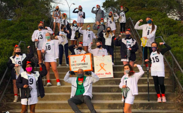 Women’s Lax Team Supports Coach Mac’s Struggle against MS