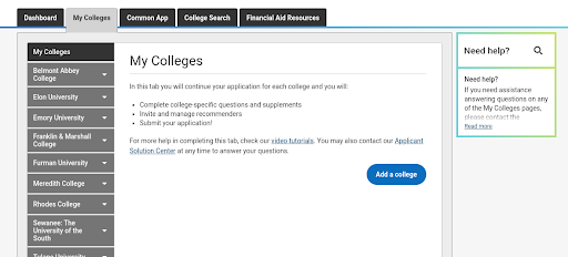 College Applications Season