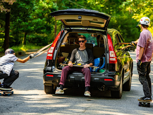 A Day with Downhill Skateboarders