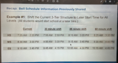 WCPSS Bell Time Swaps