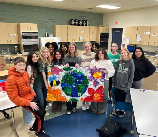 Earth & Sustainability Club’s Bottle Cap Mural