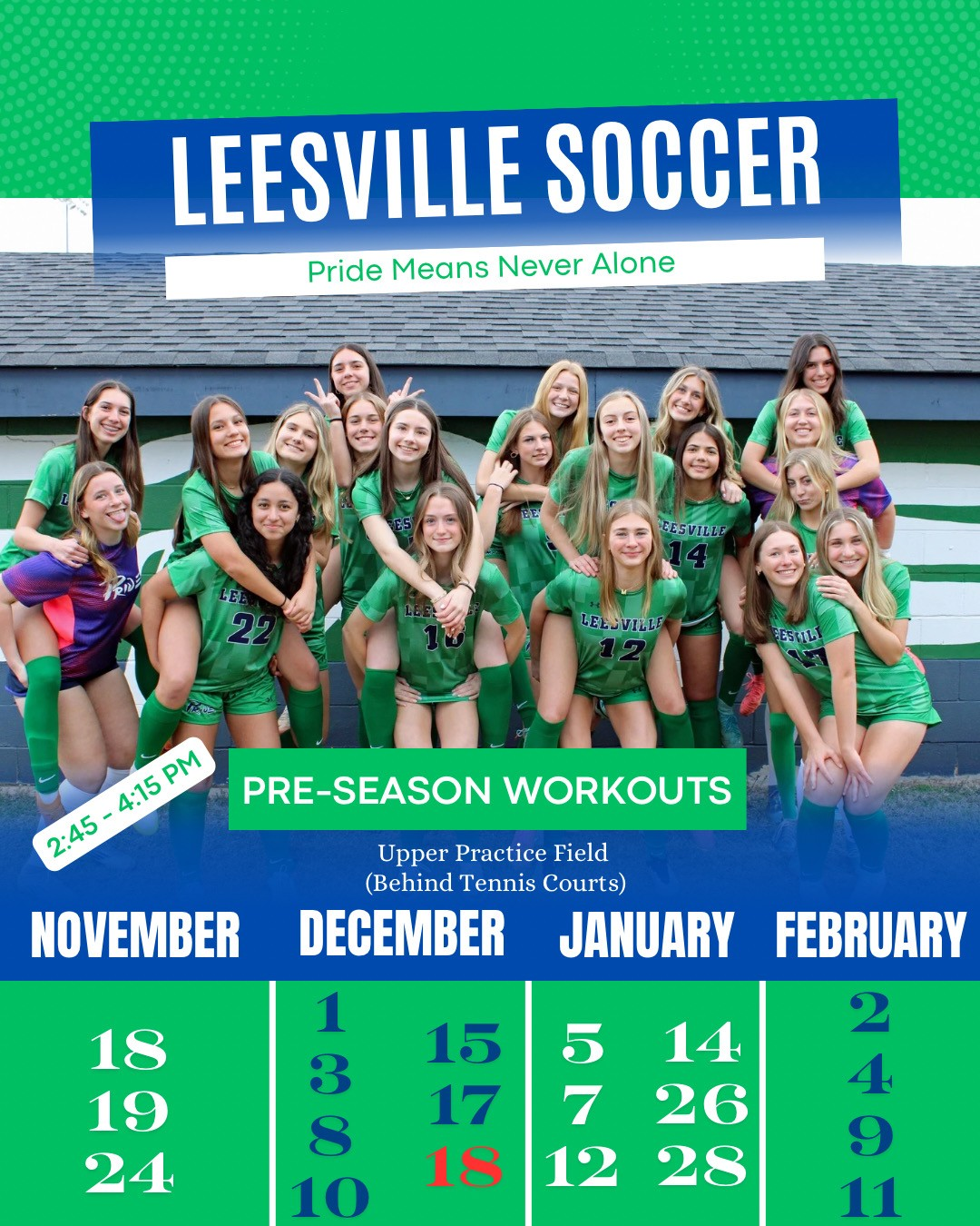 LRHS women’s soccer workouts